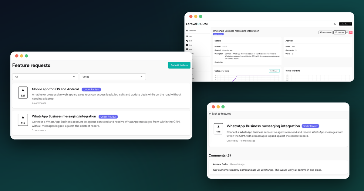 Let Your Customers Build Your Roadmap: Introducing Feature Voting in Laravel CRM
