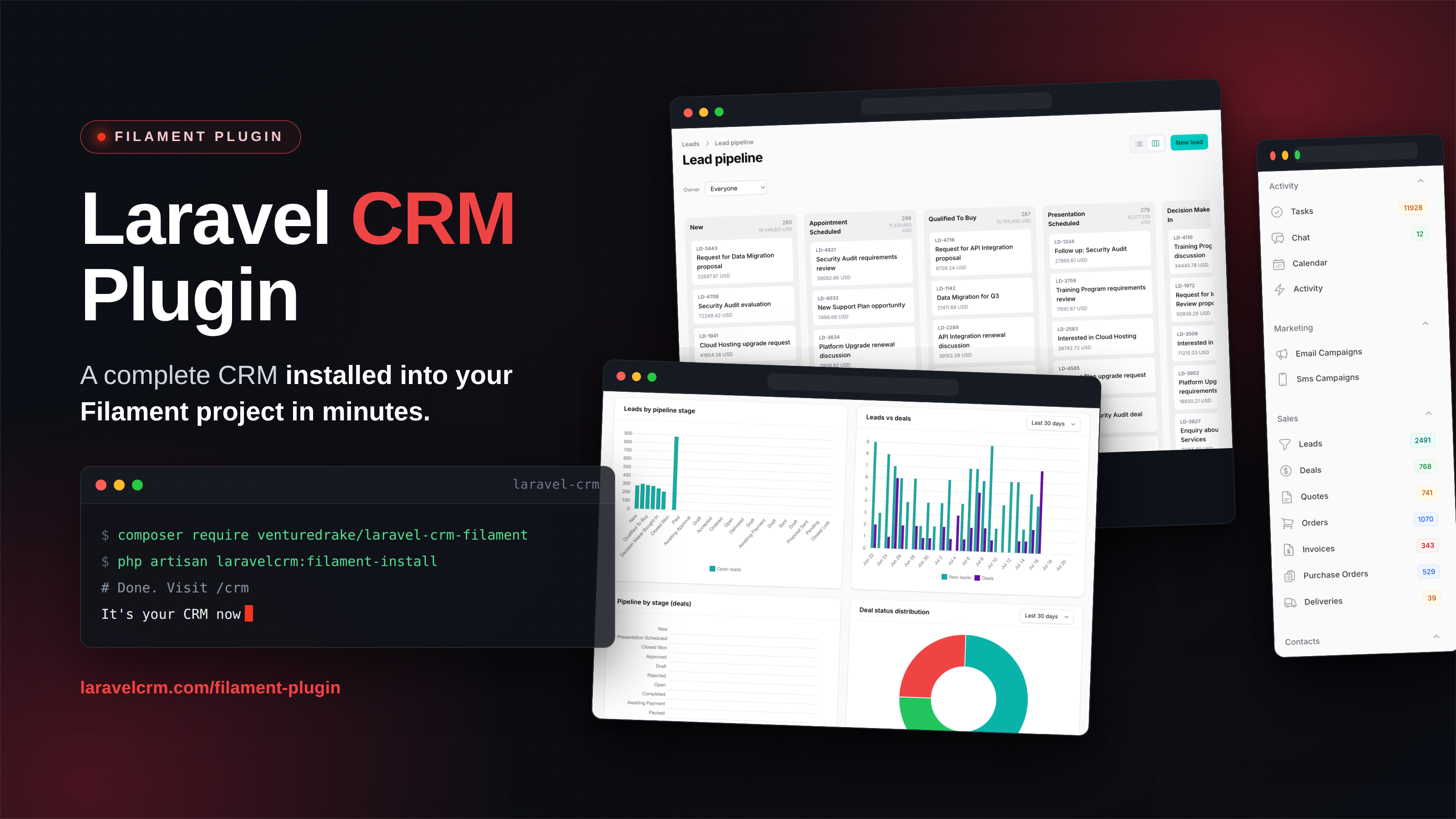 Introducing the Laravel CRM Filament Plugin